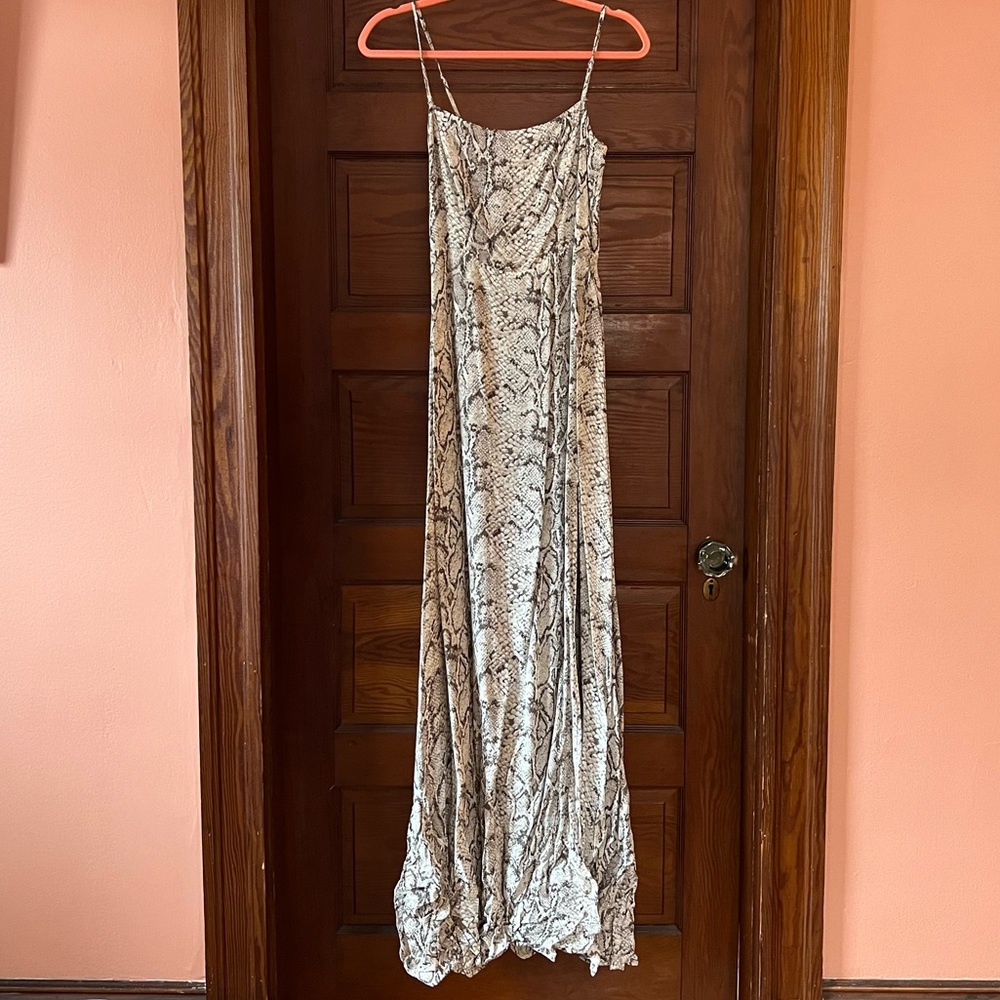 Reformation Ingrid Dress Python Snakeskin Print - Picture 2 of 10